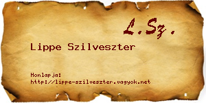 Lippe Szilveszter névjegykártya